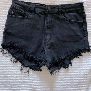 KanCan Black Denim Shorts